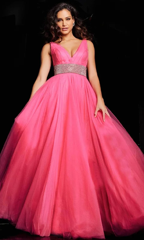 Jovani 24564 - Embellished Empire Prom Dress with Slit