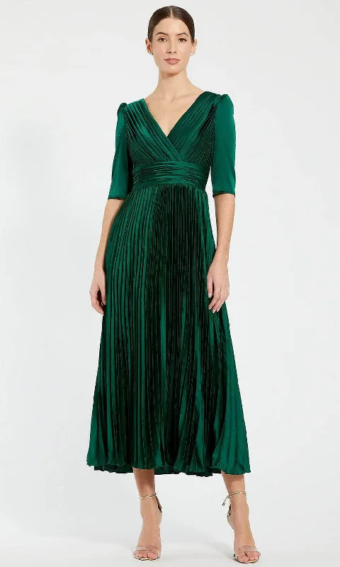 Mac Duggal 27341 - Quarter Sleeve A-Line Evening Dress