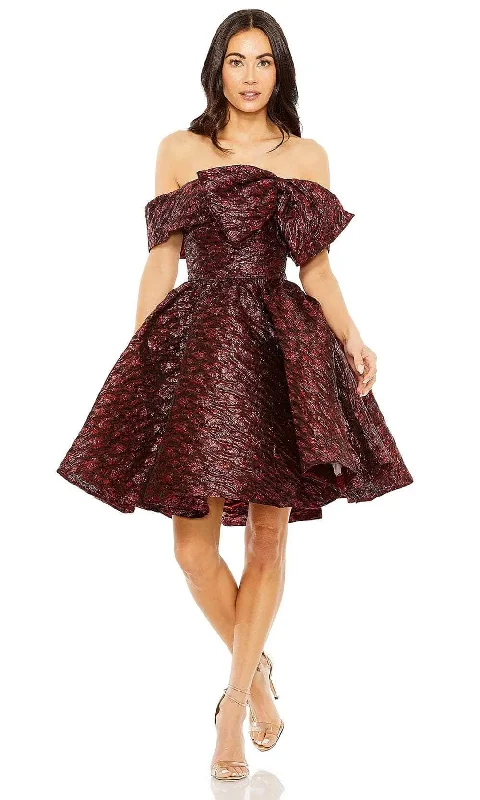 Mac Duggal 68622 - Bow Off-Shoulder Cocktail Dress