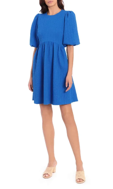 Maggy London G4879M - Puff Sleeve Dress