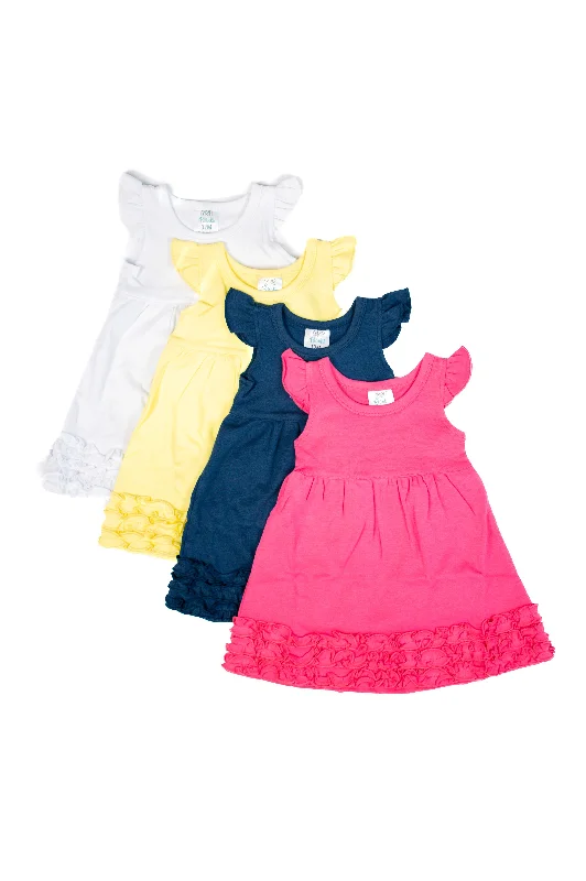 Girl's Angel Sleeve Empire Waist Dress