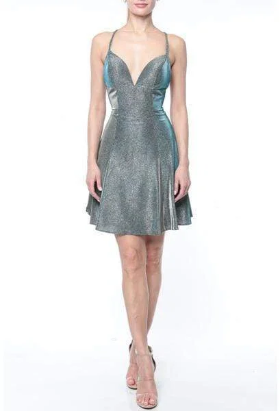 Terani Couture 1921H0336 - Glitter A-Line Dress