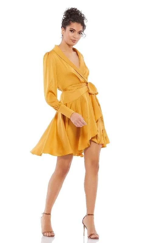 Ieena Duggal 70135I - Blouson Sleeve A-Line Evening Dress
