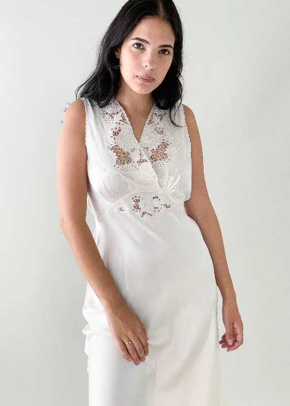Vintage 1940s Satin Slip Dress