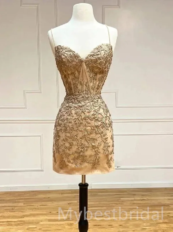Sexy Sleeveless Sweetheart Sheath Short Mini Homecoming Dress,  HDS0124