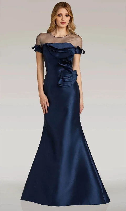 Gia Franco 12315 - Illusion Mikado Evening Dress