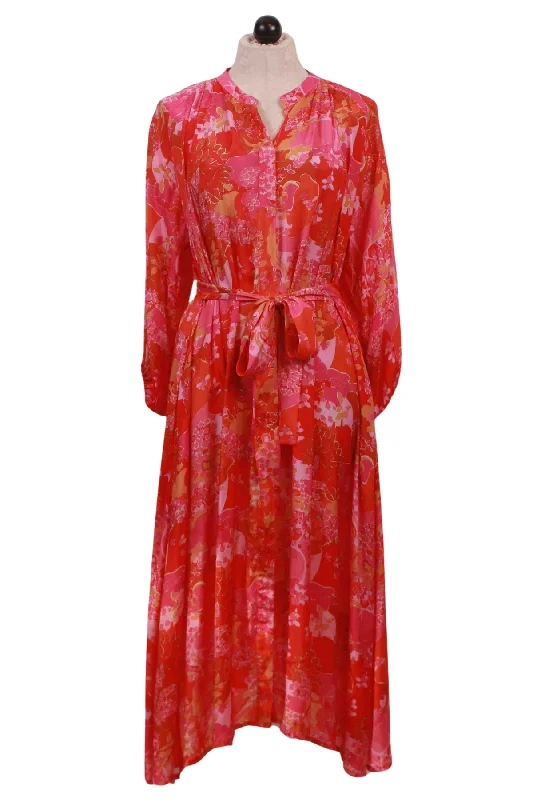 Claudette Pink Blossom Dress-Vilagallo