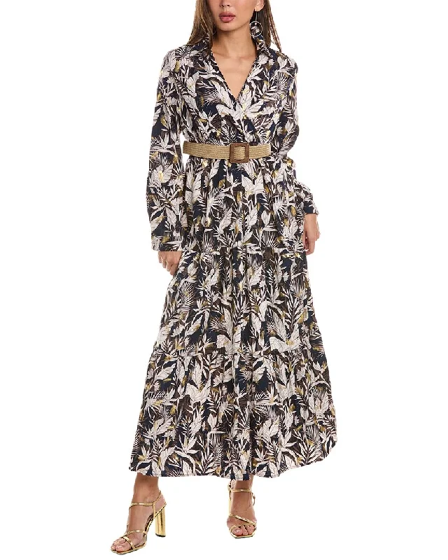 ANNA KAY Marbelle Silk-Blend Midi Dress Elegant Pleated Detail Midi Dress