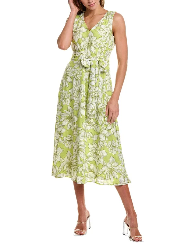 Anne Klein Sleeveless Midi Dress Comfortable Empire Waist Midi Dress