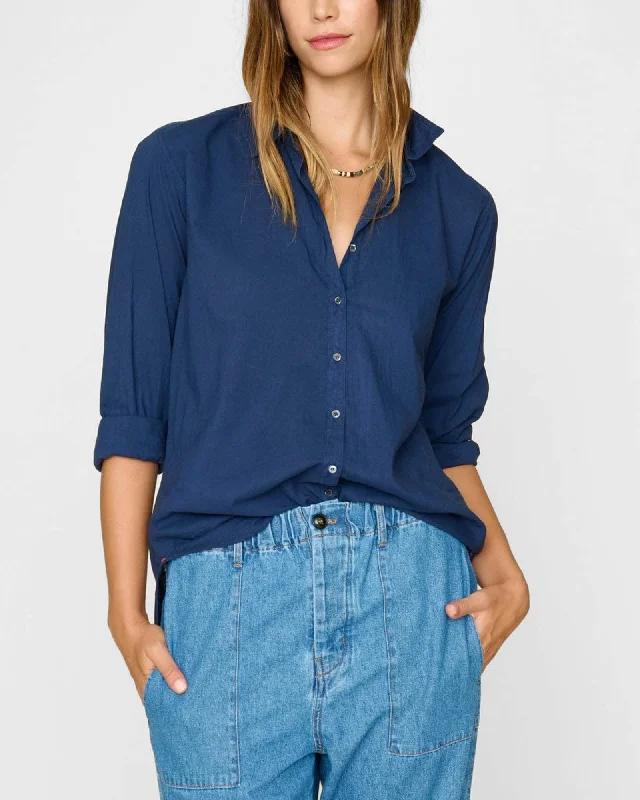 Beau Shirt Relaxed Cotton Short Blouse