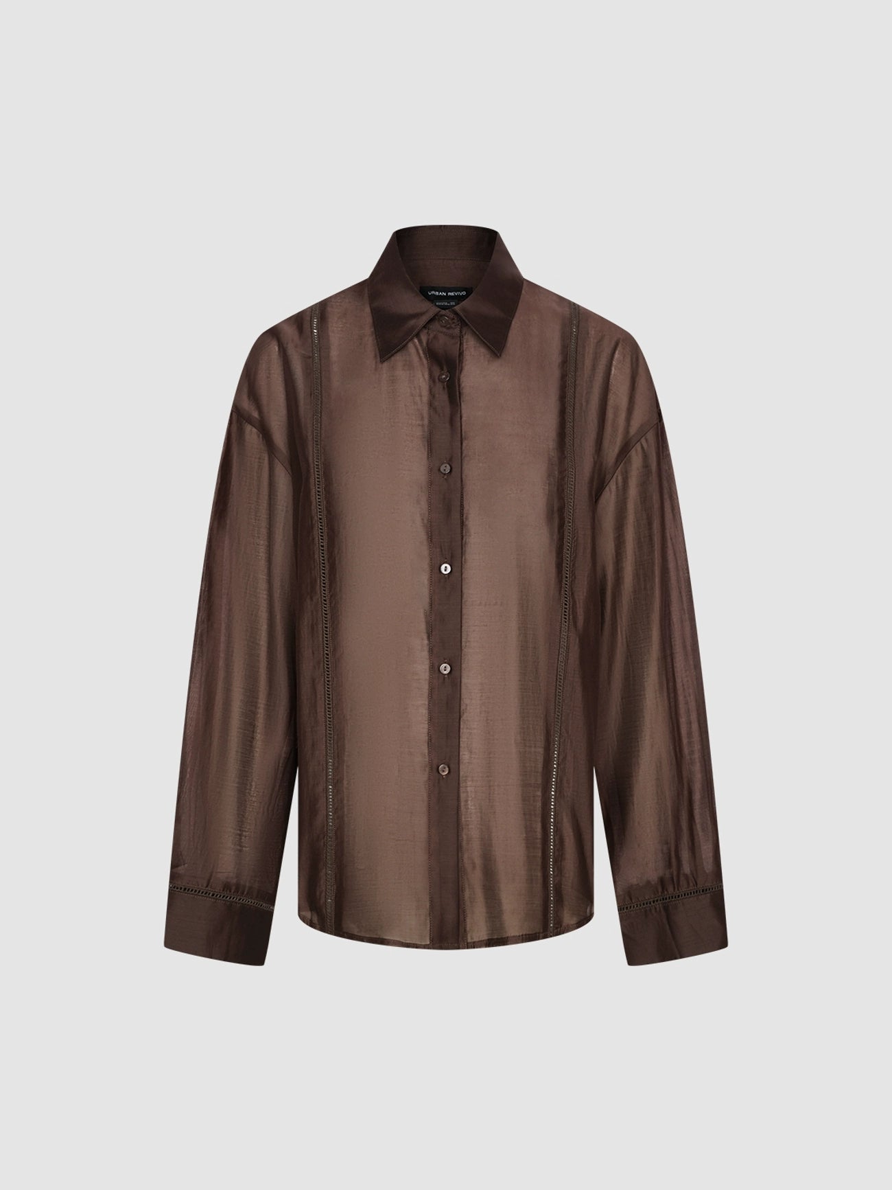 Button Up Loose Shirt Elegant High-Low Short Shirt