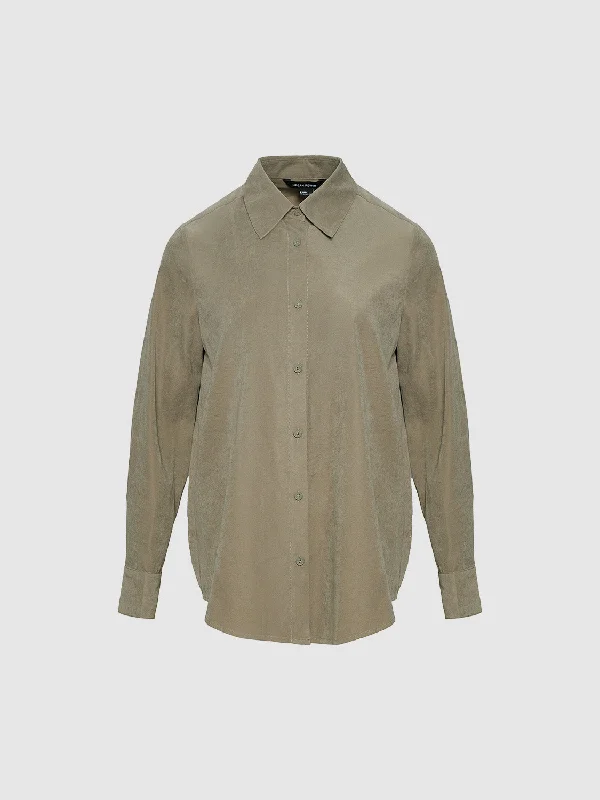 Button Up Loose Shirt Casual Button-Down Short Shirt