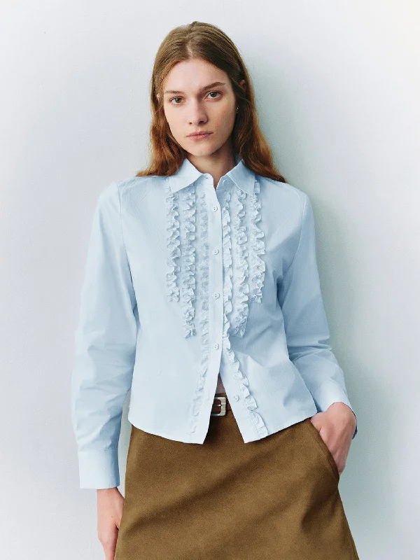 Button Up Shirts Fashionable Draped Short Sleeve