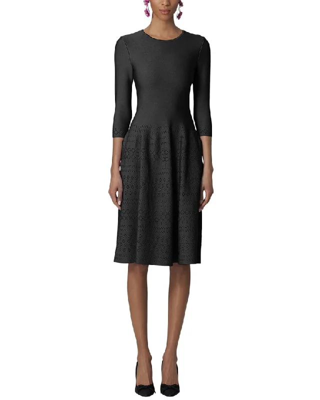 Carolina Herrera Flare Midi Dress Stylish Wraparound Midi Dress