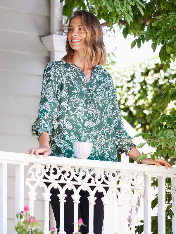Chanella Shirt Trendy Tie-Front Short Shirt