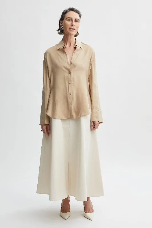 Clara Shirt Casual Plain Short Shirt
