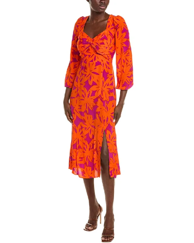 Diane von Furstenberg Evie Midi Dress Chic Bohemian Midi Dress