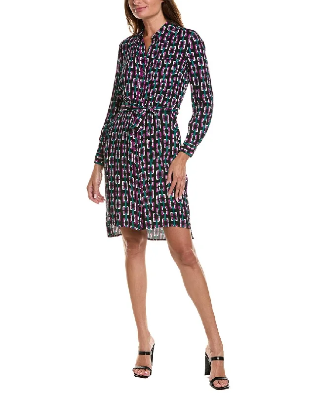 Diane von Furstenberg Prita Midi Dress Trendy Ruffled Sleeve Midi Dress