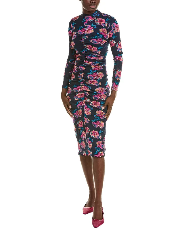 Diane von Furstenberg Verina Reversible Midi Dress Stylish Animal Print Midi Dress