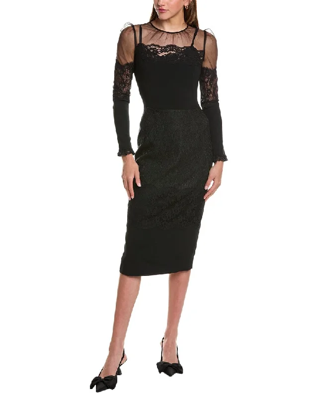 Dolce & Gabbana Silk-Blend Midi Dress Chic Off-Shoulder Midi Dress