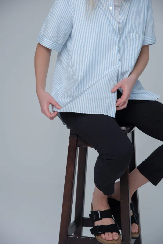 Elma ShortSleeve Shirt Relaxed Cotton Short Shirt