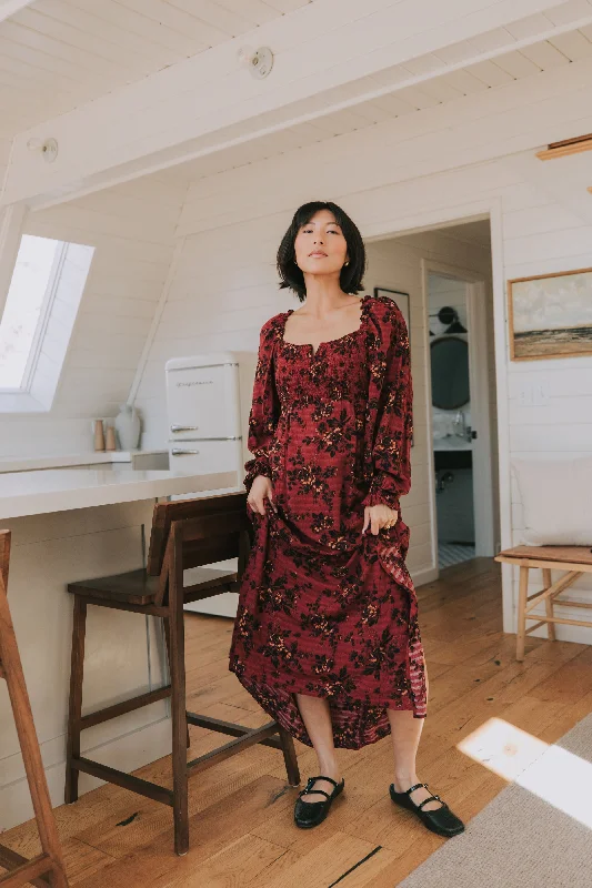 FREE PEOPLE - Jaymes Midi Dress Stylish Off-Shoulder Ruffle Dress