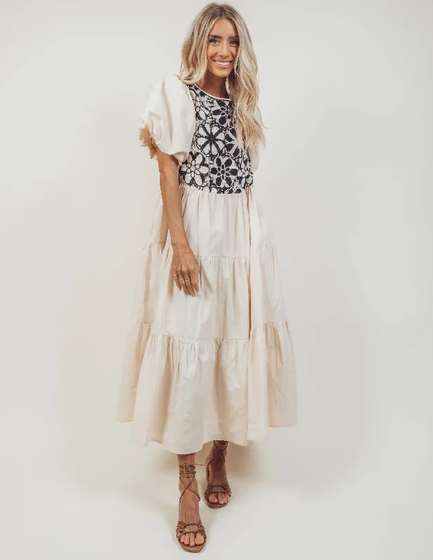 Freya Midi Dress Trendy Mock Neck Midi Dress