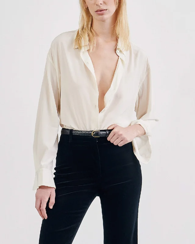 Gaia Slim Shirt Relaxed Fit Short Blouse