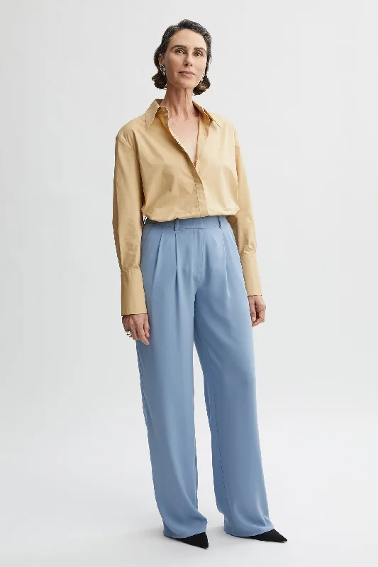 Georgia Classic Shirt Trendy Tie-Front Short Shirt