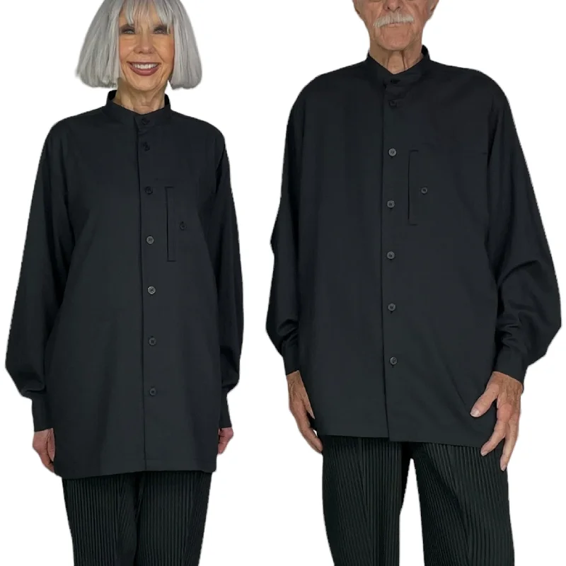 PL RAMIE SHIRT Comfortable Knit Short Shirt