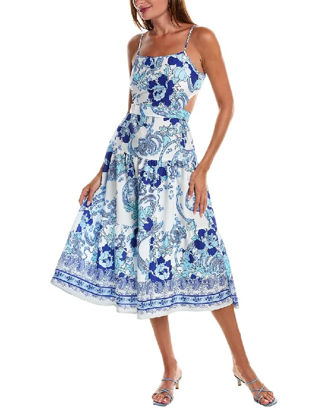 JL LUXE Midi Dress Fashionable A-Line Midi Dress