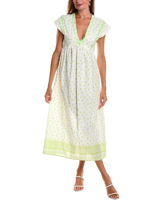 JL LUXE Midi Dress Comfortable Fit-and-Flare Midi Dress