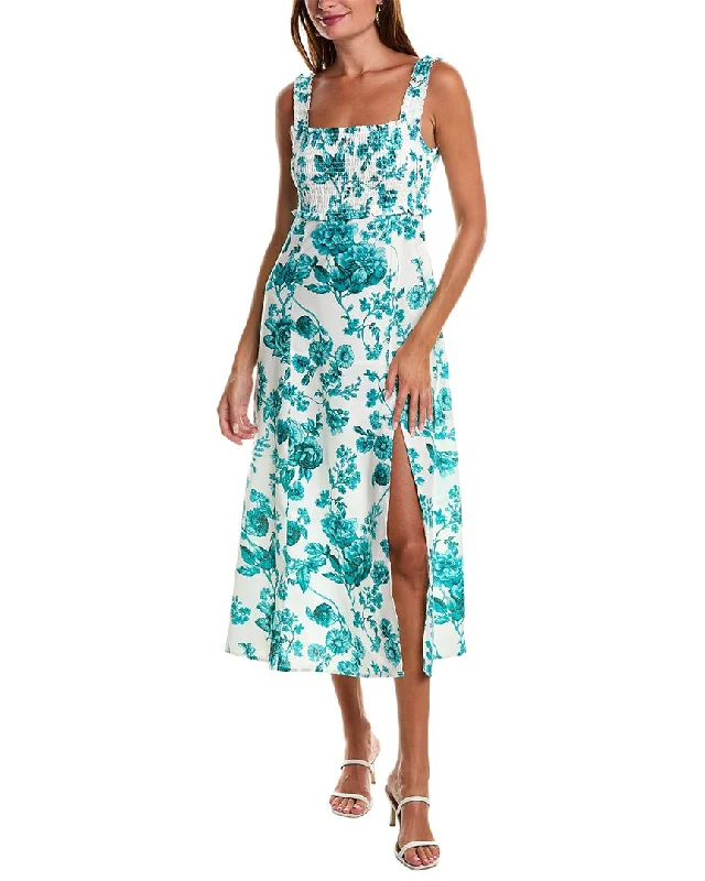 JL LUXE Midi Dress Comfortable Wrap Midi Dress