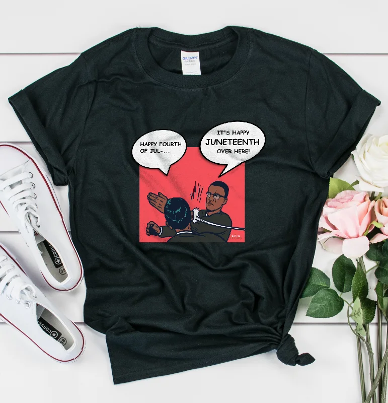 Juneteenth Graphic Shirt - Funny Meme Shirt – Unisex Shirt Fashionable Plaid Short Sleeve