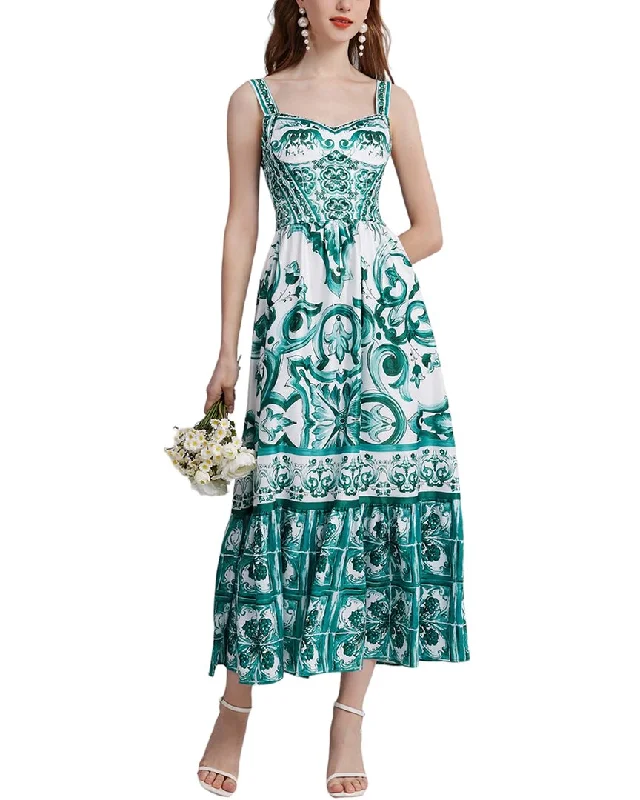 KAIMILAN Midi Dress Elegant Velvet Midi Dress