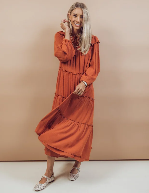 Kasey Midi Dress Chic Off-Shoulder Midi Dress