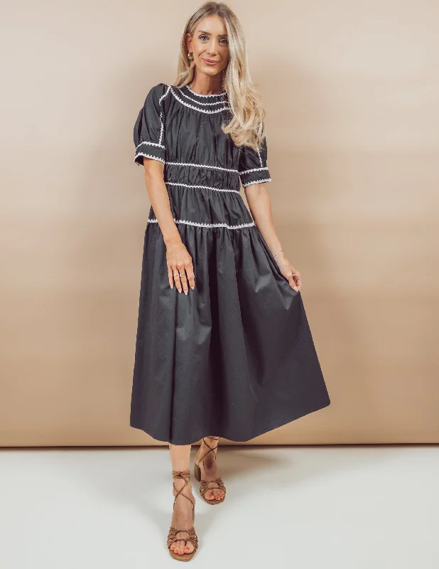 Kyla Midi Dress Elegant Velvet Midi Dress