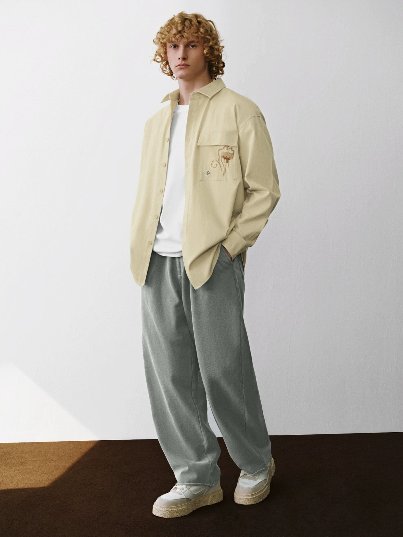 Leisure Button Up Shirts Comfortable Stretch Short Shirt