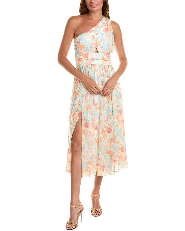 LIKELY Sara Midi Dress Elegant V-Neck Midi Dress