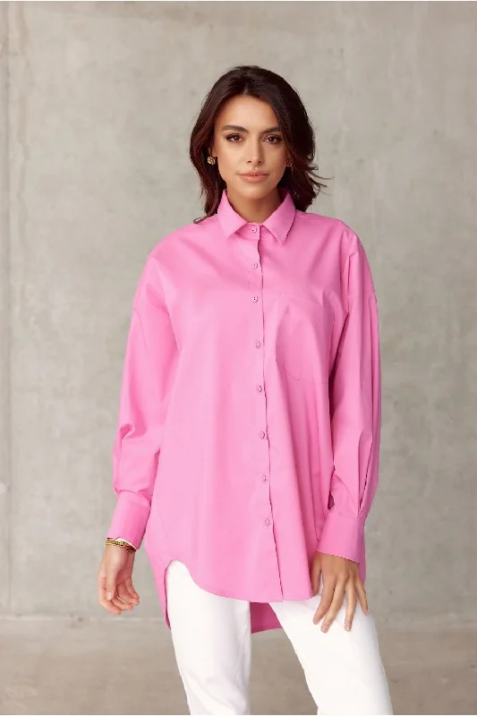 Long sleeve shirt Roco Fashion Classic Cropped Short Sleeve