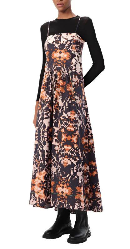 Loyola Maive Midi Dress Comfortable Short Sleeve Midi Dress