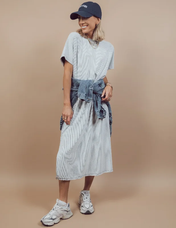 Lucie Midi Dress Stylish Color Block Midi Dress