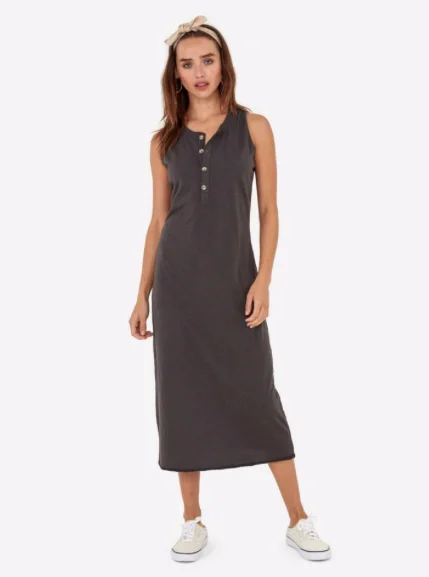 MATE | Avery Midi Dress Trendy Ruffled Sleeve Midi Dress