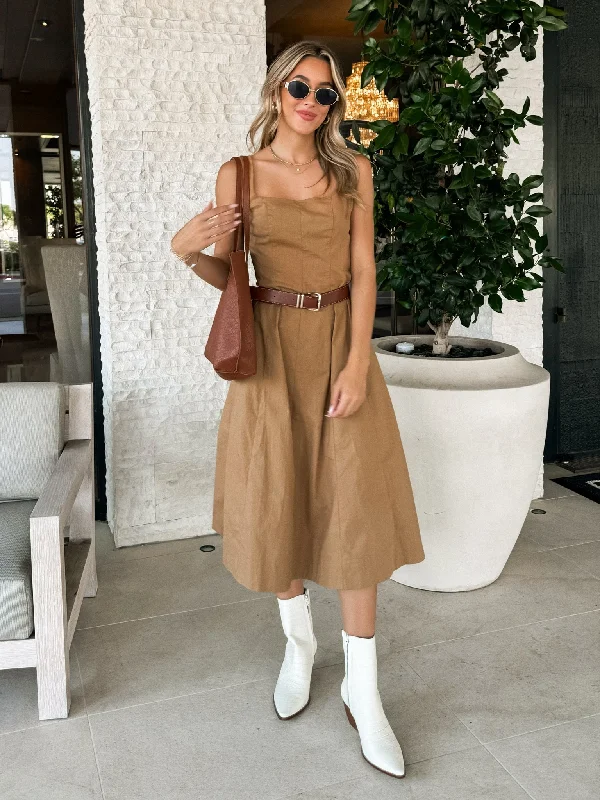 Golden Hour Midi Dress Cozy T-shirt Midi Dress