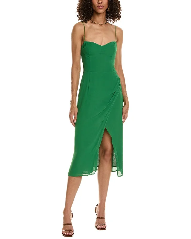o.p.t. Emery Midi Dress Comfortable Button Front Midi Dress