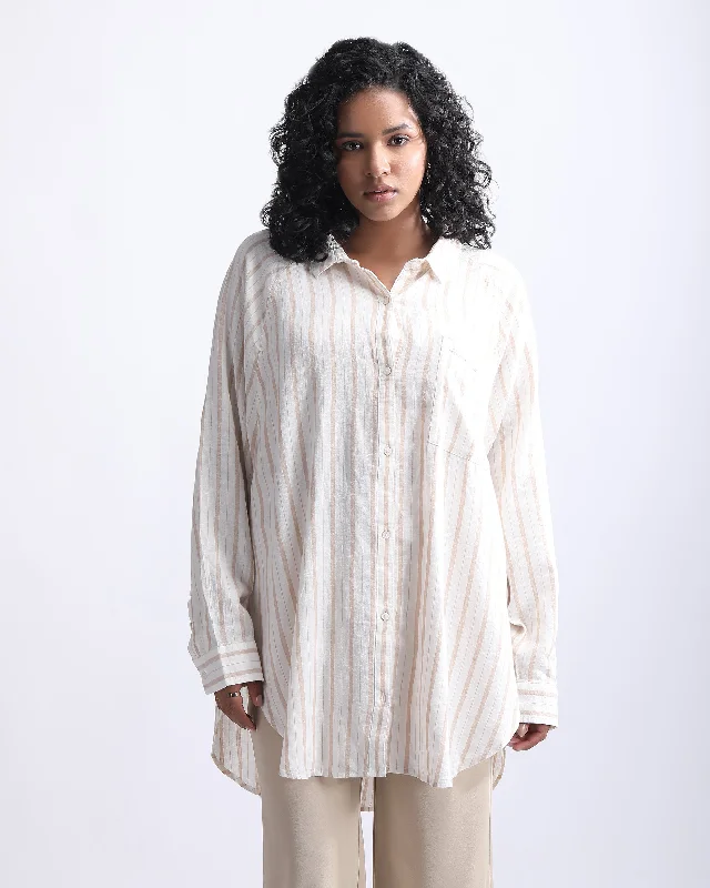 OVERSIZED SHIRT Chic Button-Up Short Shirt