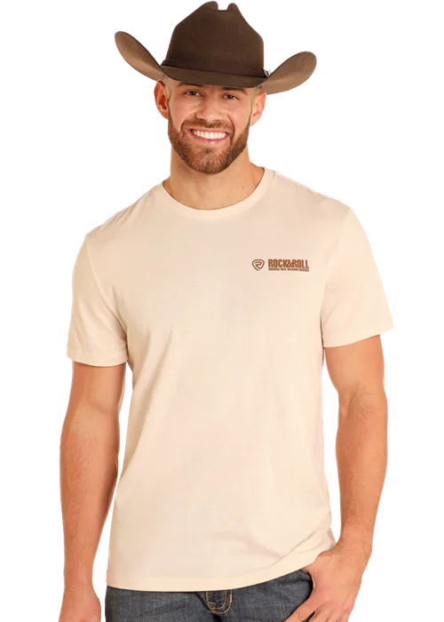 ROCK&ROLL DENIM SAND UNISEX TSHIRT Stylish Round Neck Shirt
