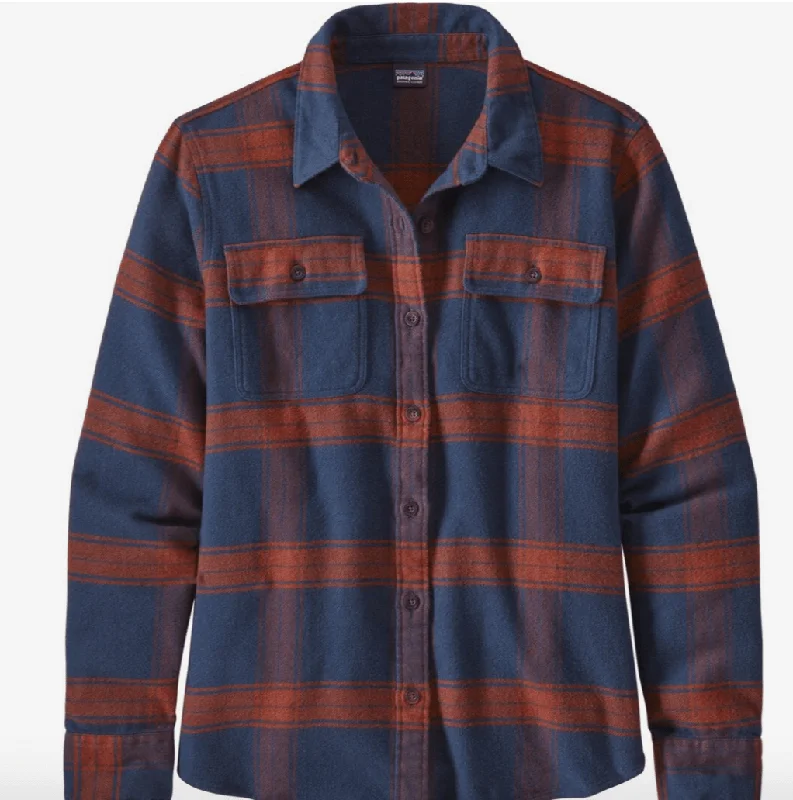 Patagonia L/S Fjord Flannel Shirt W's Casual Cotton Short Shirt