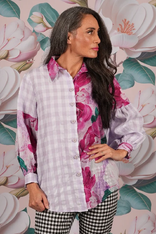 Popo Cotton Shirt - Painted Lady | PRE ORDER - EARLY DEC Elegant Off-Shoulder Short Shirt Popo Cotton Shirt - Painted Lady | PRE ORDER - EARLY DEC Elegant Off-Shoulder Short Shirt