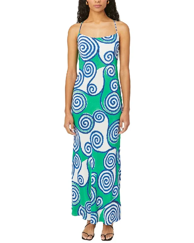 RHODE Jemima Midi Dress Fashionable Casual Midi Dress